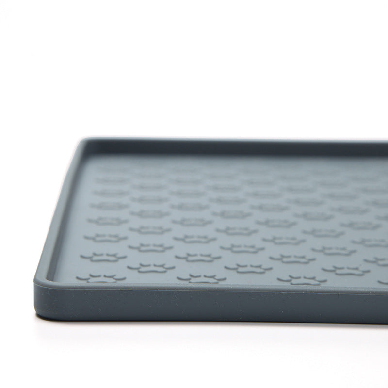 Sip & Purr Fountain Mat — Waterproof Silicone, Various Sizes