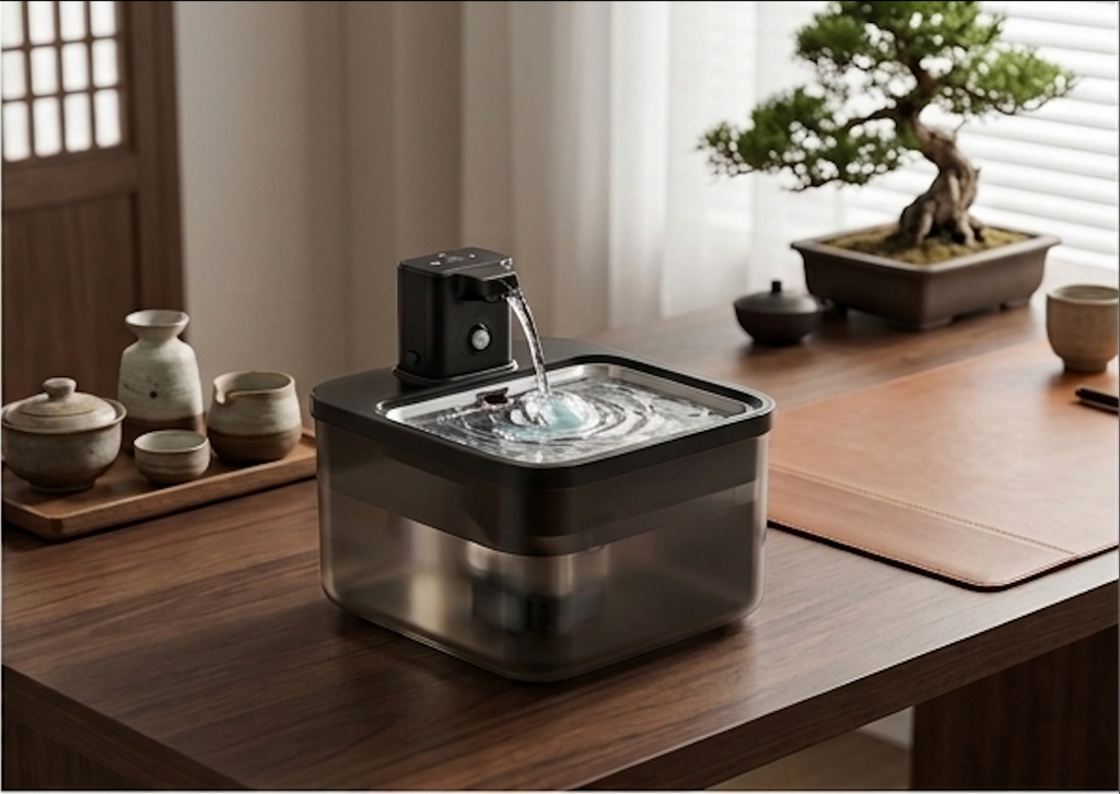 Sip & Purr™ Wireless Stainless Steel Water Fountain