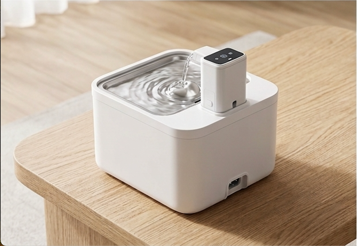 Sip & Purr™ Wireless Stainless Steel Water Fountain