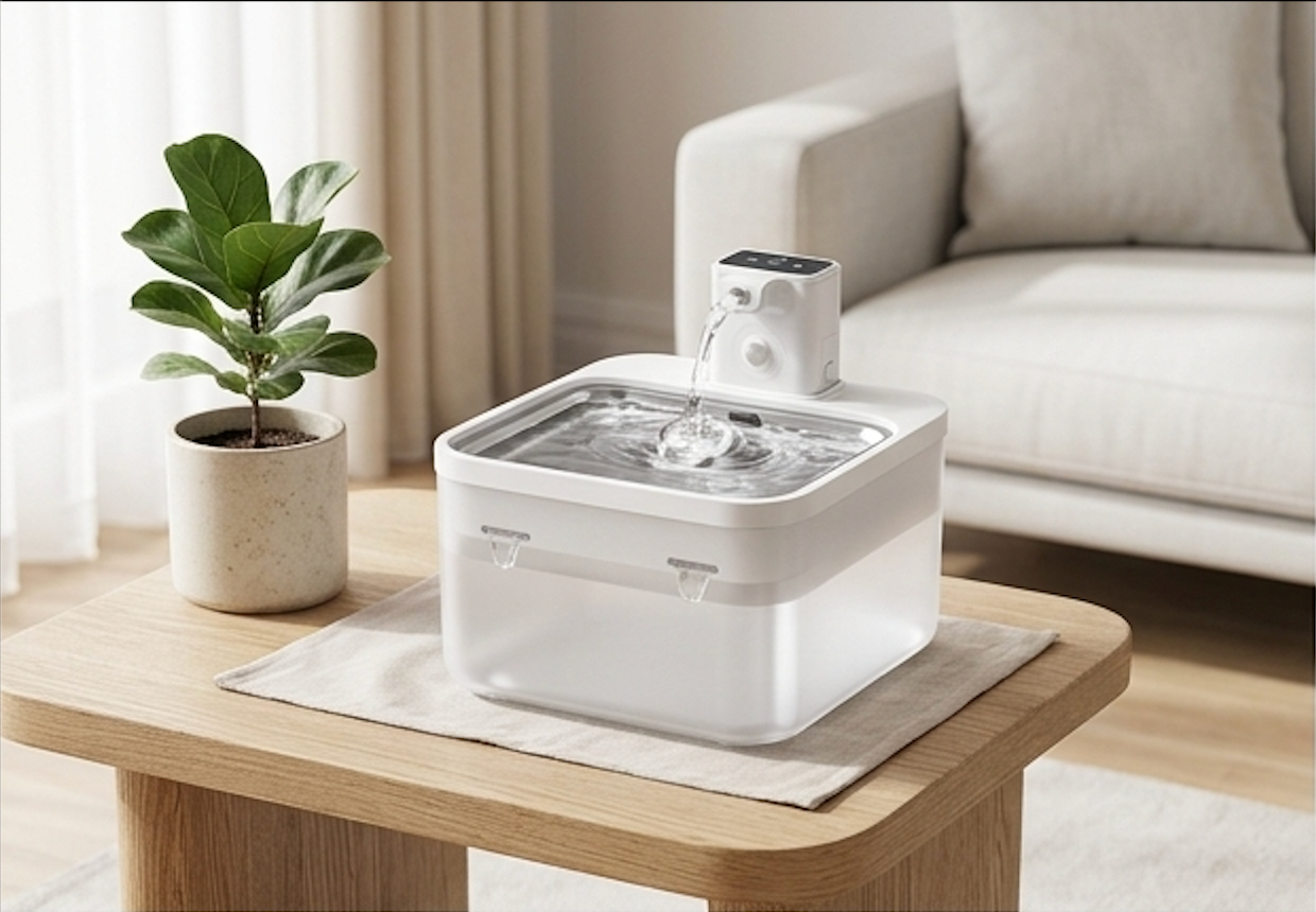 Sip & Purr™ Wireless Stainless Steel Water Fountain