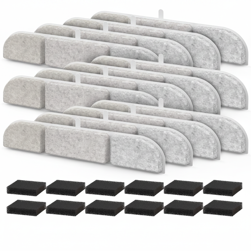 Sip & Purr™ 12-Pack Activated Carbon Replacement Filters and Sponges for Cat Water Fountain